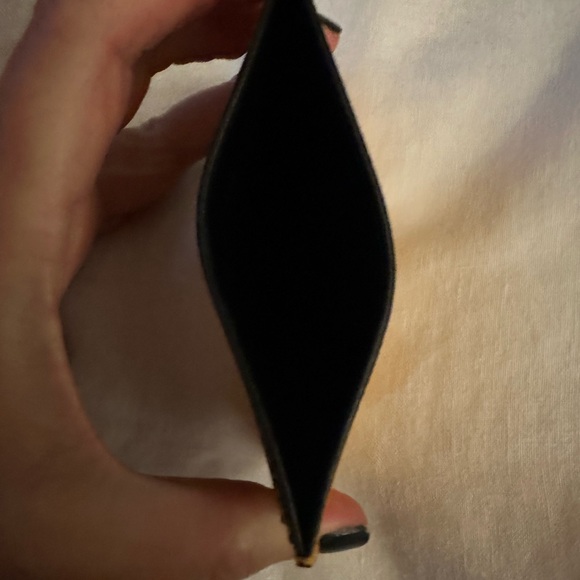 SAINT LAURENT NWT YELLOW LEATHER CARD CASE - Picture 4 of 4